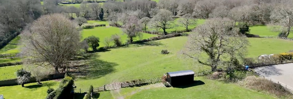 Shepherds Hut with lovely view 
